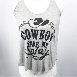 Cowboy Take Me Away Love Vintage Tank Top Western
